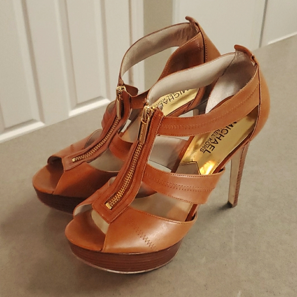 MK Strappy Platform Heels Size 7.5